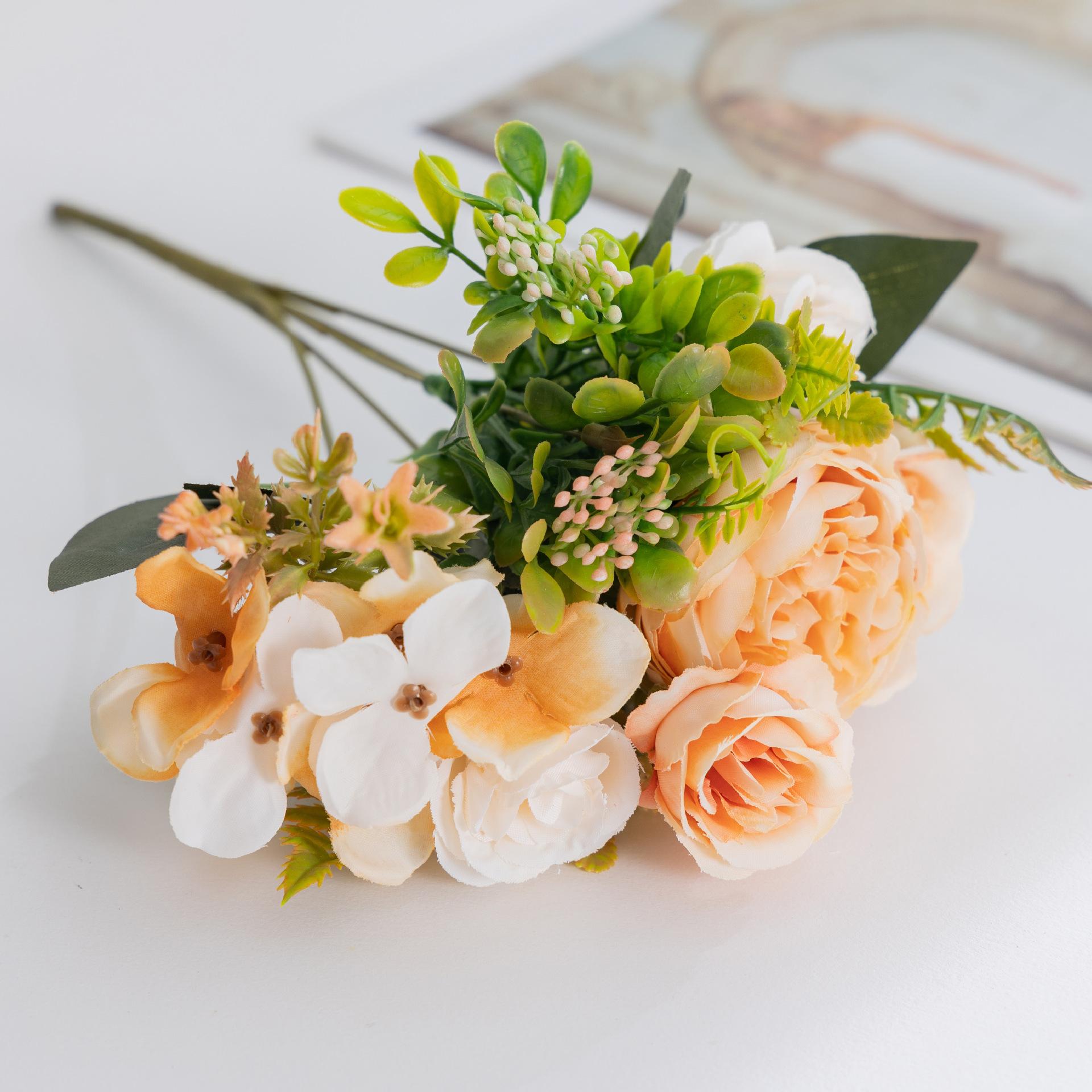 Uflower 31CM Silk Peony Bouquet Artificial Flowers for Home Room Decor Wedding Garland Arch DIY Arrangements Spring Home Decor 1 Bunch (no vase)
Uflower 31CM Silk Peony Bouquet Artificial Flowers for Home Room Decor Wedding Garland Arch DIY Arrangements Spring Home Decor 1 Bunch (no vase)