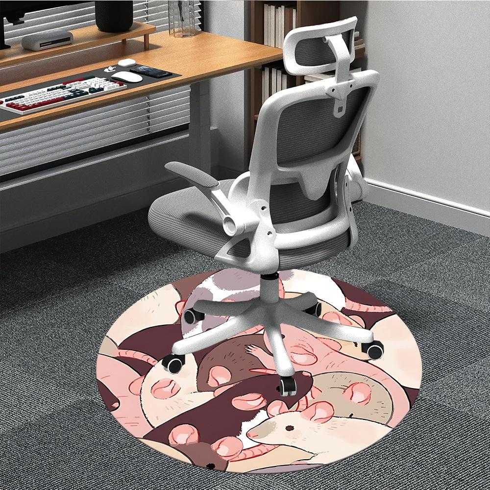 1pc Rat Pattern Chair Carpet for Office, Non-slip, Soft and Durable Office Rug, Perfect for Office yy260131046 80cm by 80cm
1pc Rat Pattern Chair Carpet for Office, Non-slip, Soft and Durable Office Rug, Perfect for Office yy260131046 80cm by 80cm
