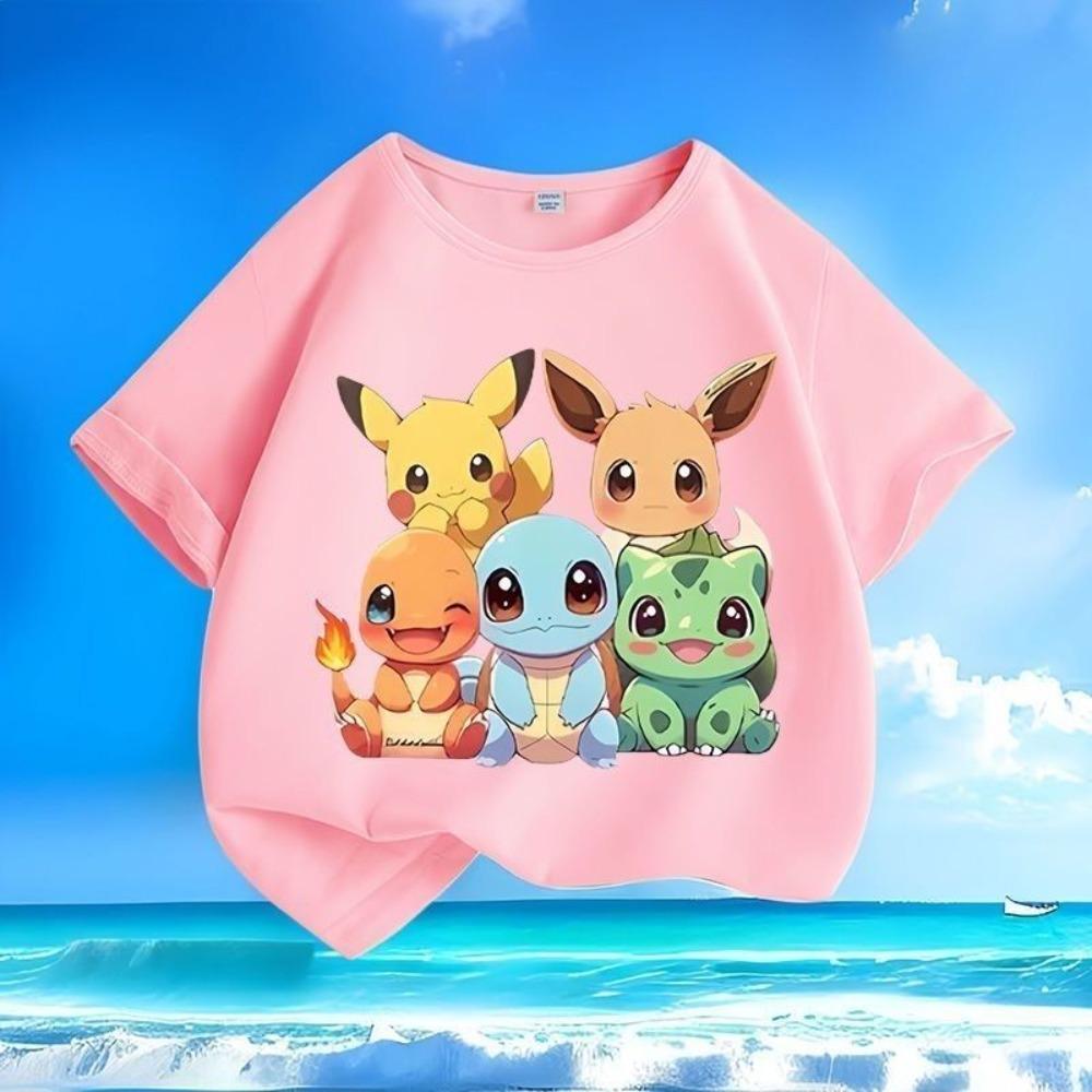 Детская футболка с принтом Pokémon 2026, Повседневная с круглым вырезом, Короткий рукав, Пикачу, Свободный летний топ для мальчиков 100
Детская футболка с принтом Pokémon 2026, Повседневная с круглым вырезом, Короткий рукав, Пикачу, Свободный летний топ для мальчиков 100