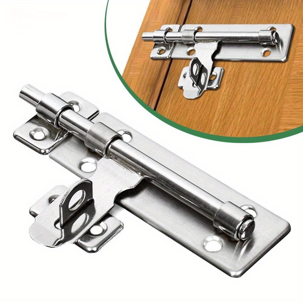 2pcs 4 Inch Hardware Door Lock Stainless Steel Barrel Bolt Latch Padlock Clasp Set Brushed For Locking Door Window Drawer Cupboard 2pcs
2pcs 4 Inch Hardware Door Lock Stainless Steel Barrel Bolt Latch Padlock Clasp Set Brushed For Locking Door Window Drawer Cupboard 2pcs
