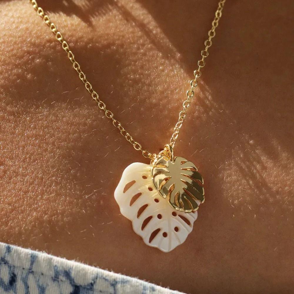Sweet Charm Bohemian Style Pendant Adjustable Gold Plated Leaves Necklace Birthday Gift Style A
Sweet Charm Bohemian Style Pendant Adjustable Gold Plated Leaves Necklace Birthday Gift Style A