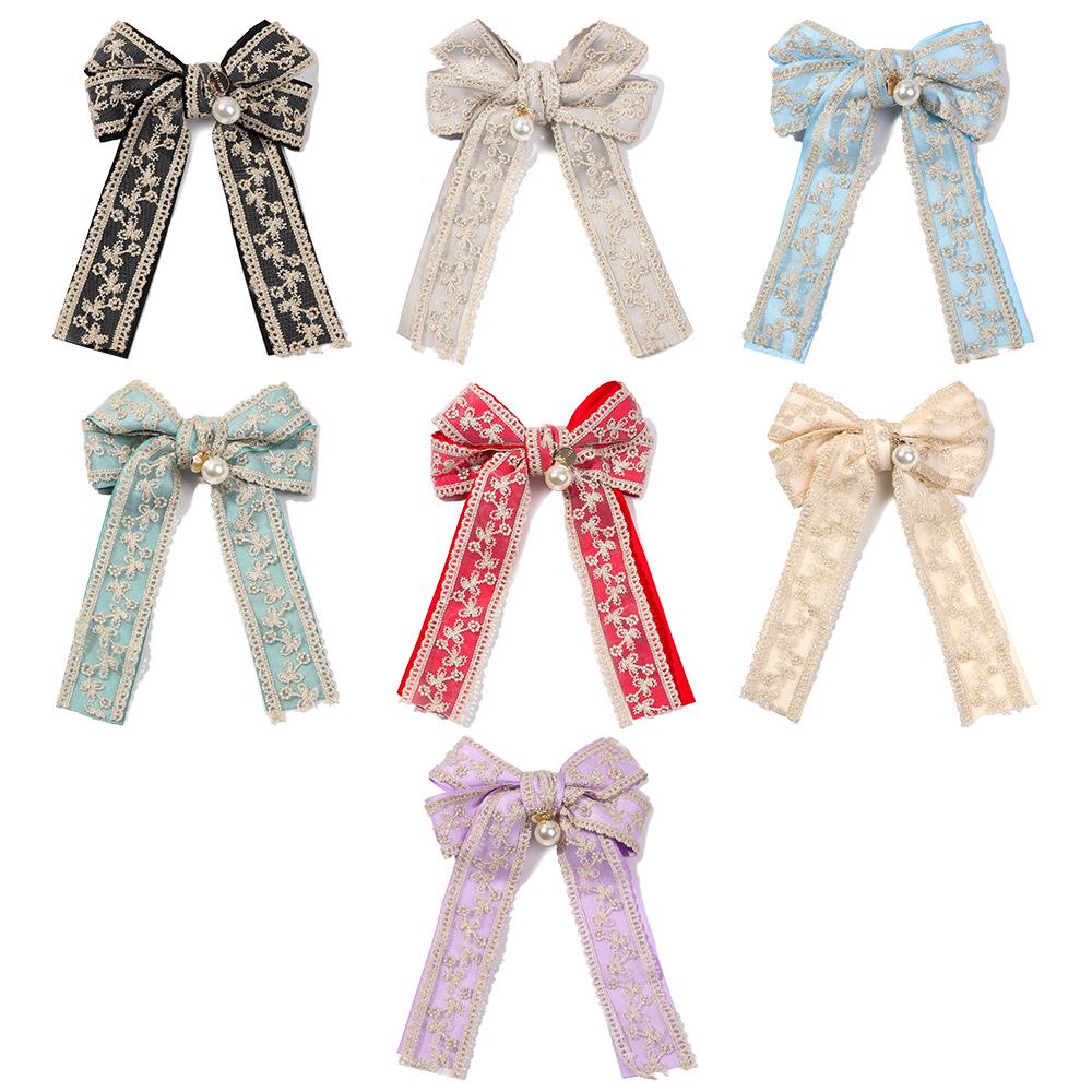 Fabric Wedding Women Hair Pins Big Bow Spring Clip Holiday Gifts Embroidery Hair Clip Lace Hairgrip шампанського
Fabric Wedding Women Hair Pins Big Bow Spring Clip Holiday Gifts Embroidery Hair Clip Lace Hairgrip шампанського