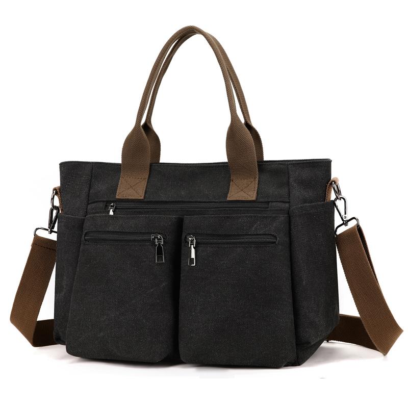 Женская универсальная холщовая сумка-тоут - Вместительная сумка кроссбоди для путешествий, шопинга и кампуса чёрный
Женская универсальная холщовая сумка-тоут - Вместительная сумка кроссбоди для путешествий, шопинга и кампуса чёрный