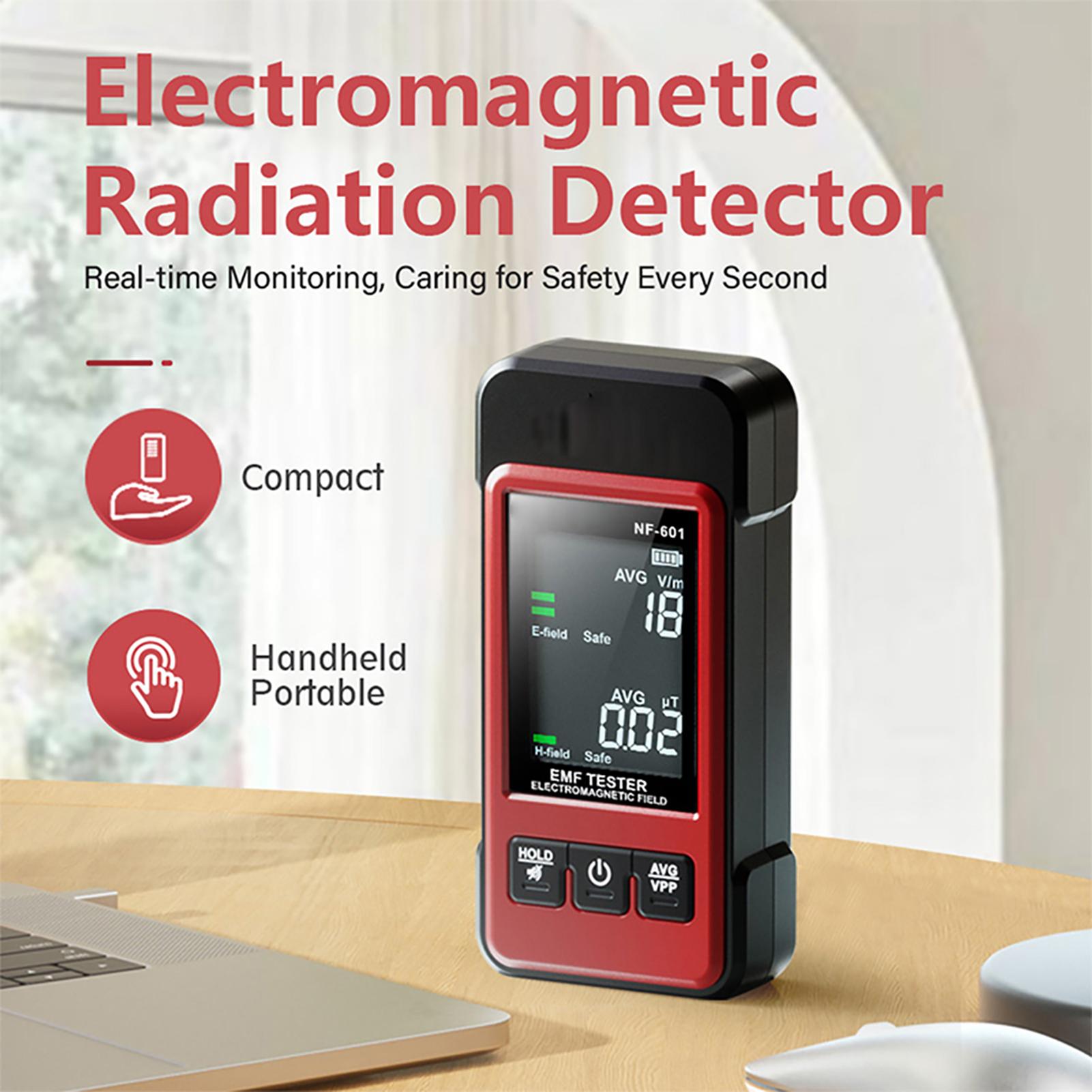 NF-601 Handheld Radiation Detector Counter Meter Electromagnetic Radiation Tester Dosimeter Multifunctional Electric Field Magnetic Fiel
NF-601 Handheld Radiation Detector Counter Meter Electromagnetic Radiation Tester Dosimeter Multifunctional Electric Field Magnetic Fiel