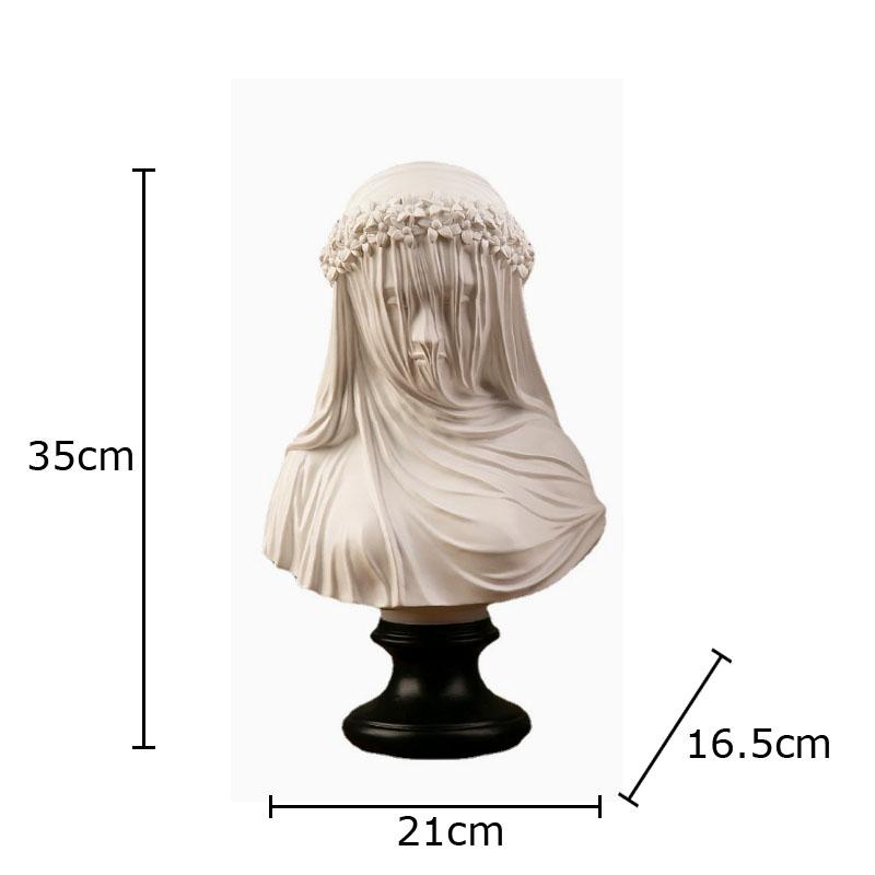 Artwork Veiled Lady Character Resin Sculpture Cape Woman Figures Portrait Statue Ornaments Living Room Decoration Furnishings
Artwork Veiled Lady Character Resin Sculpture Cape Woman Figures Portrait Statue Ornaments Living Room Decoration Furnishings