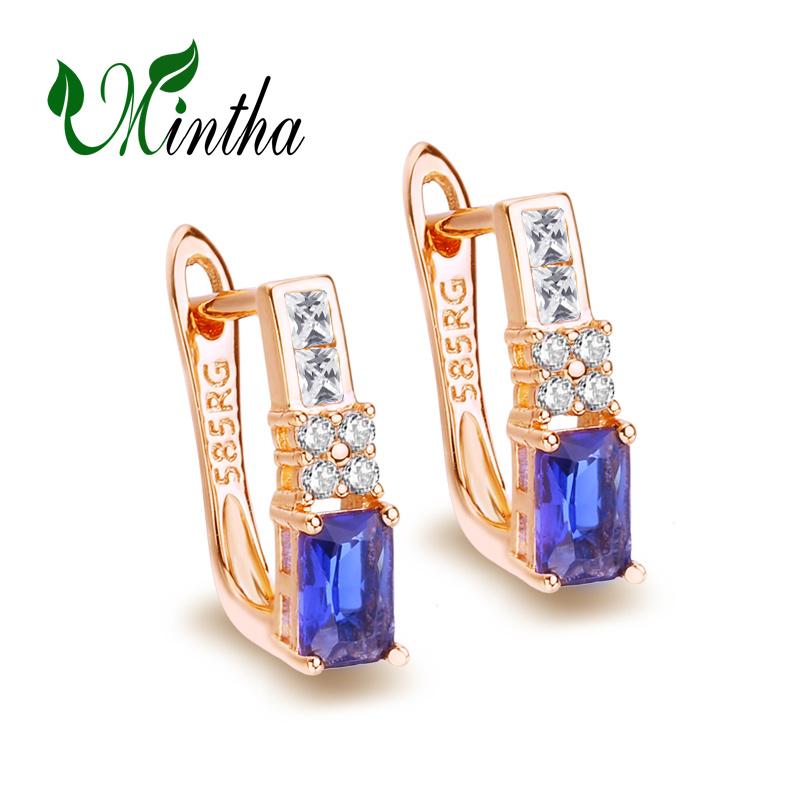 Серьги-клипсы MINTHA, модные серьги цвета розового золота, свадебные повседневные модные украшения, серьги с синим цирконием для женщин, свадебные серьги
Серьги-клипсы MINTHA, модные серьги цвета розового золота, свадебные повседневные модные украшения, серьги с синим цирконием для женщин, свадебные серьги