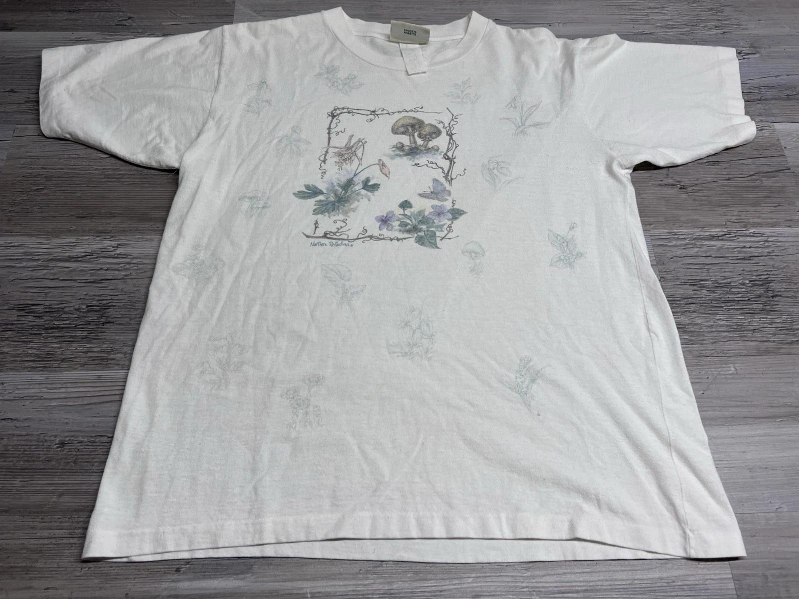 Vintage Northern Reflections M Shirt Flowers Floral Cottagecore Mushroom Art 90s XL
Vintage Northern Reflections M Shirt Flowers Floral Cottagecore Mushroom Art 90s XL