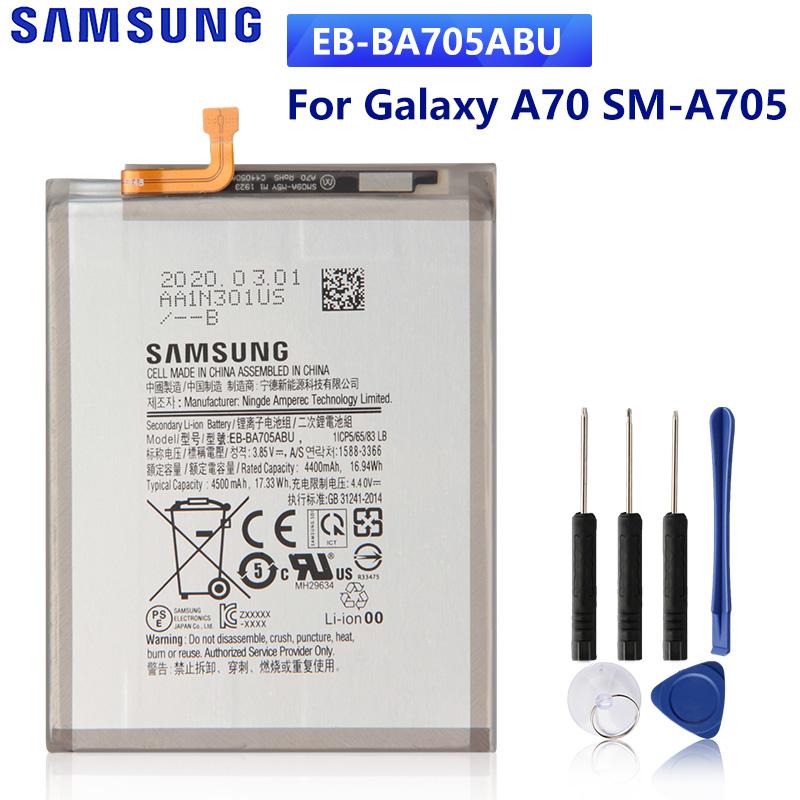 Оригинальный сменный аккумулятор EB-BA705ABU для Samsung Galaxy A70 A705 SM-A705F SM-A705FN SM-A705W 4500 мАч
Оригинальный сменный аккумулятор EB-BA705ABU для Samsung Galaxy A70 A705 SM-A705F SM-A705FN SM-A705W 4500 мАч