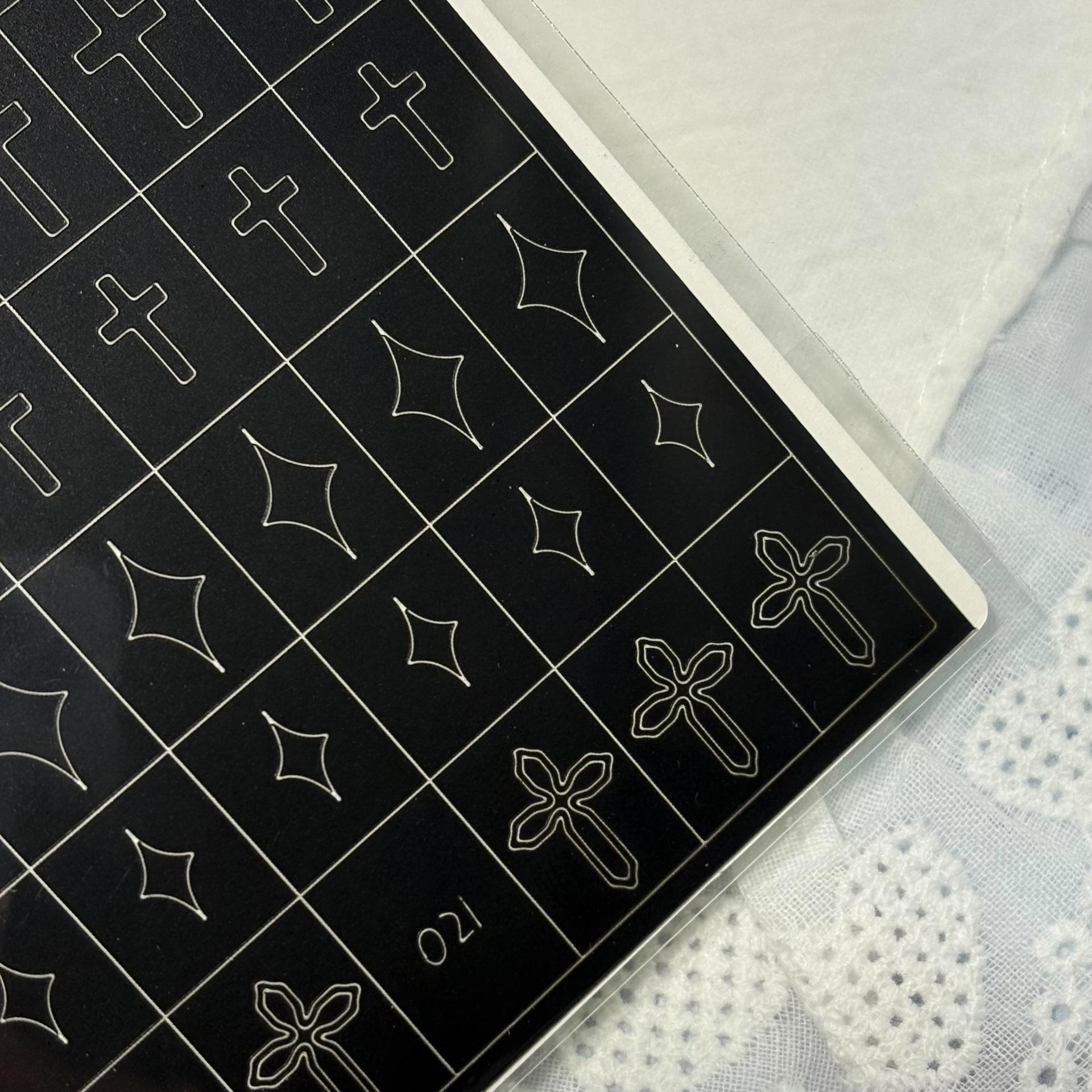 Halloween Pumpkin Nail Stencils: Cross Airbrush Spray Art Stickers A-019
Halloween Pumpkin Nail Stencils: Cross Airbrush Spray Art Stickers A-019