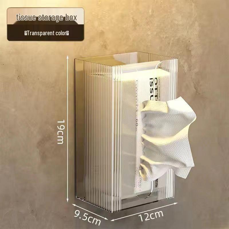Luxury Wall-Mount Tissue Box & Paper Holder: Punch-Free Bathroom & Kitchen Storage Rack
Luxury Wall-Mount Tissue Box & Paper Holder: Punch-Free Bathroom & Kitchen Storage Rack