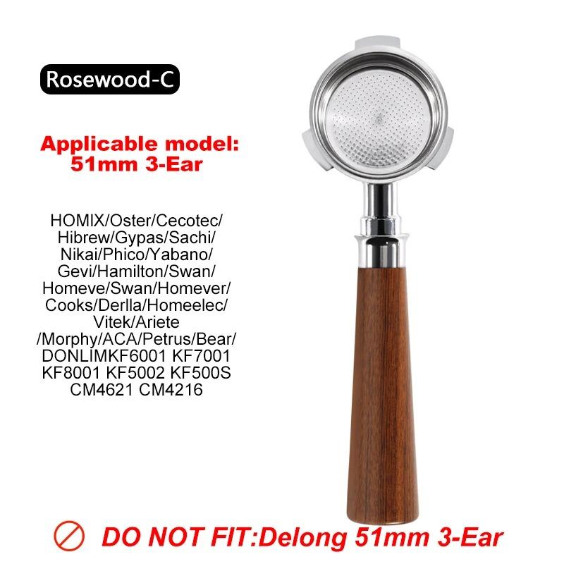 51mm 3 ears Bottomless Coffee Portafilter For Homix H11 Oster Cecotec Hibrew Espresso Machine Stainless Steel Coffee Filter Tool Rosewood-C
51mm 3 ears Bottomless Coffee Portafilter For Homix H11 Oster Cecotec Hibrew Espresso Machine Stainless Steel Coffee Filter Tool Rosewood-C