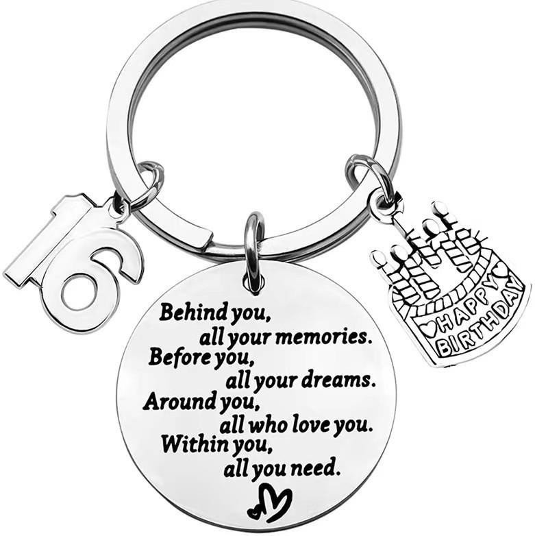 Amazon Birthday Gift Stainless Steel Keychain Number Cake Keychain Stainless Steel Keychain for Mothers Day and Fathers Day Backpack Bag Pendant 3*3CM
Amazon Birthday Gift Stainless Steel Keychain Number Cake Keychain Stainless Steel Keychain for Mothers Day and Fathers Day Backpack Bag Pendant 3*3CM