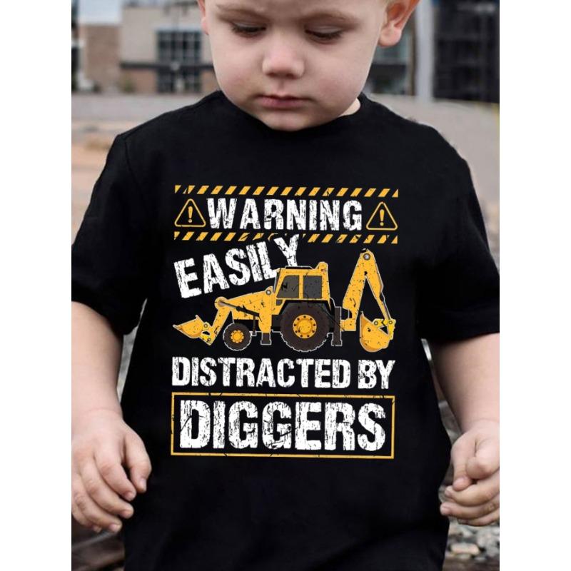 European sizes Summer Boys Trendy Short-Sleeve Shirt with a Warning about Being Easily Distracted by Diggers, Featuring an Excavator Print 164cm чорний
European sizes Summer Boys Trendy Short-Sleeve Shirt with a Warning about Being Easily Distracted by Diggers, Featuring an Excavator Print 164cm чорний