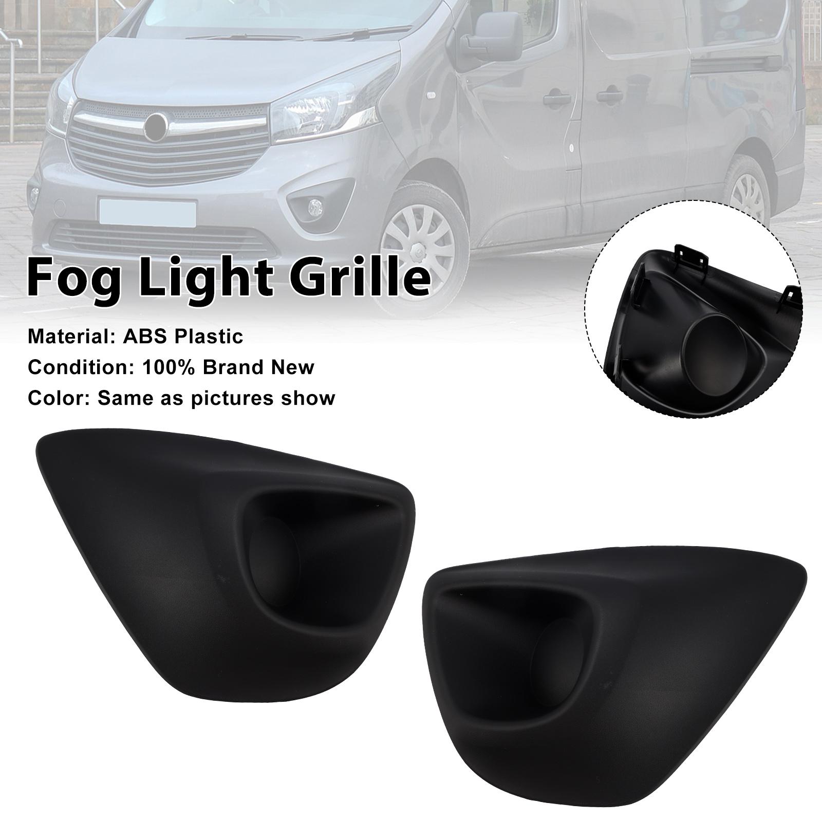 2PCS Front Bumper Fog Light Cover Grille Fit Vauxhall Vivaro B MK2 2015-2019
2PCS Front Bumper Fog Light Cover Grille Fit Vauxhall Vivaro B MK2 2015-2019