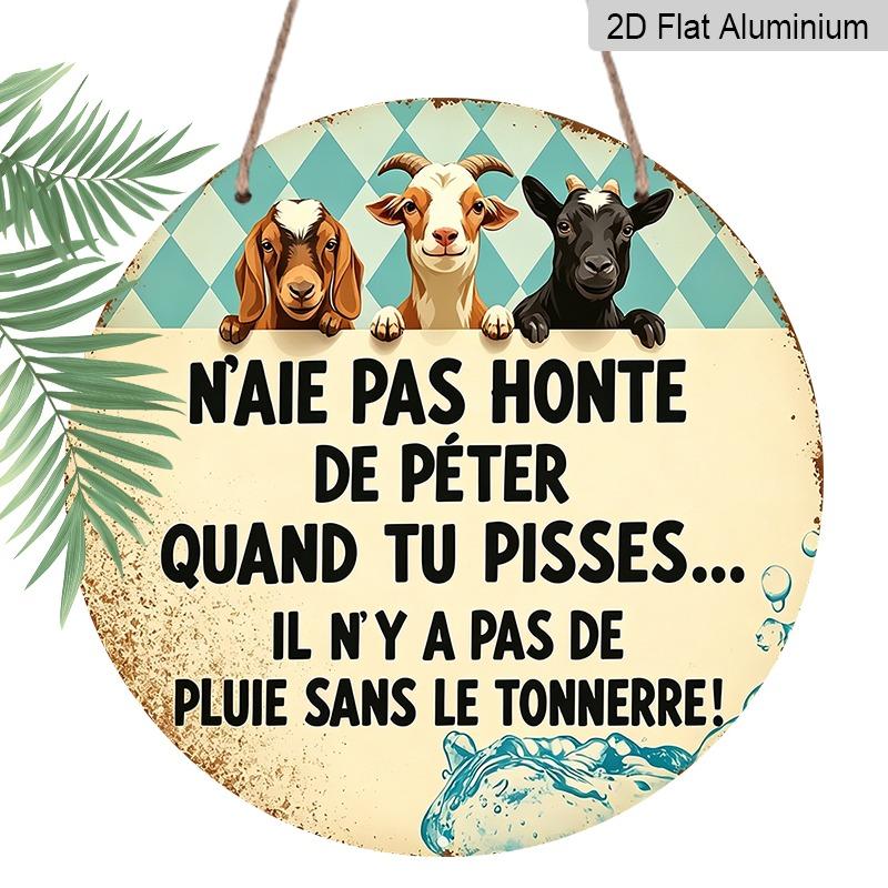 2D Flat Aluminum Vintage French Farmhouse Slogan Wall Decoration, Available in Various Sizes, Featuring Cow and Sheep Patterns. Suitable for Cafes 20*20cm
2D Flat Aluminum Vintage French Farmhouse Slogan Wall Decoration, Available in Various Sizes, Featuring Cow and Sheep Patterns. Suitable for Cafes 20*20cm