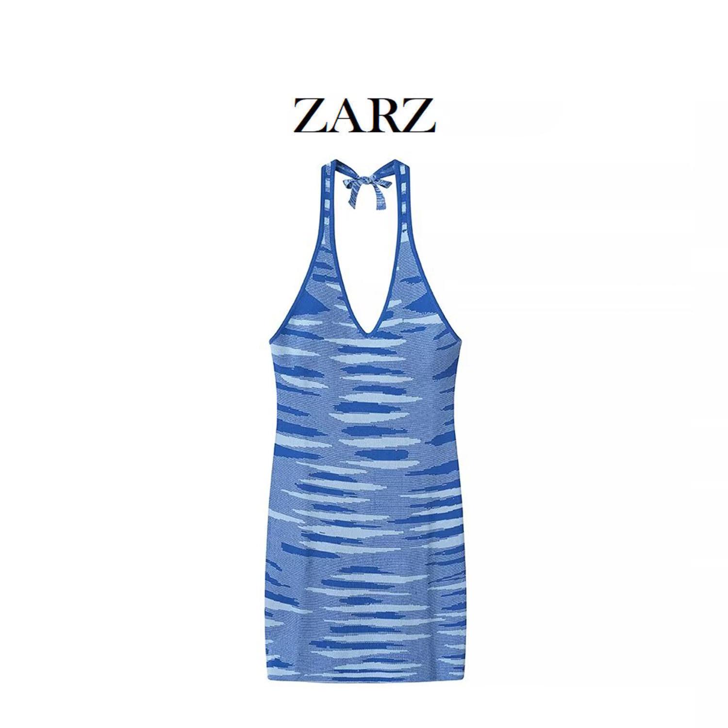 ZARZ Women s V-neck Backless Spaghetti Strap Bodycon Knitted Dress - European & American Style One Size синій
ZARZ Women s V-neck Backless Spaghetti Strap Bodycon Knitted Dress - European & American Style One Size синій