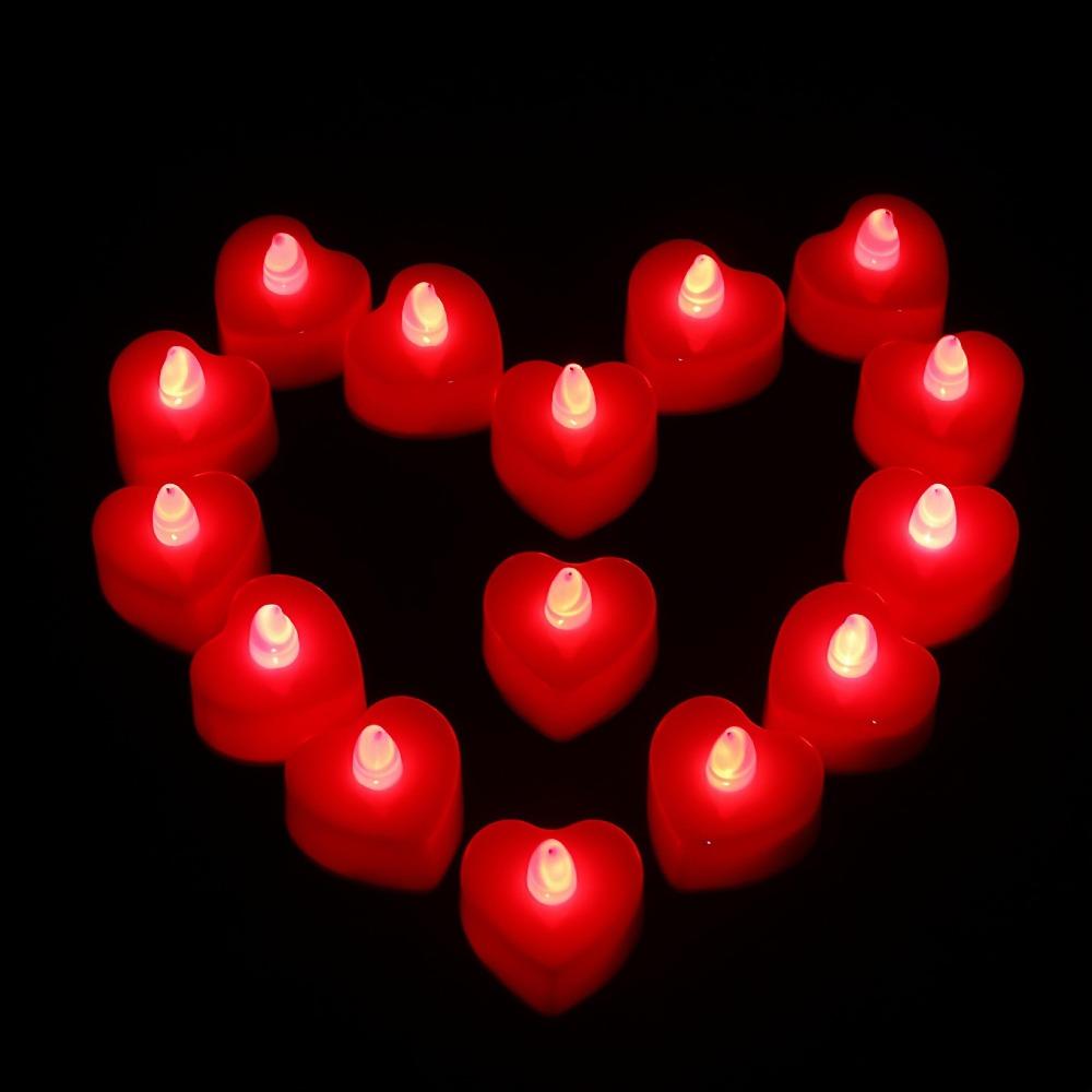 24 шт. Пластикові Сердечка Електронні Свічки LED Безполум яні Свічки-Тілайти Весілля Річниця Red
24 шт. Пластикові Сердечка Електронні Свічки LED Безполум яні Свічки-Тілайти Весілля Річниця Red