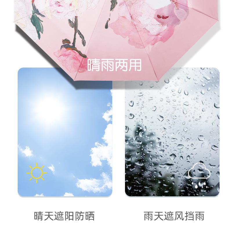 New small fresh manual umbrella double-sided color parasol three-fold sunscreen sun umbrella for both weather and rain
New small fresh manual umbrella double-sided color parasol three-fold sunscreen sun umbrella for both weather and rain