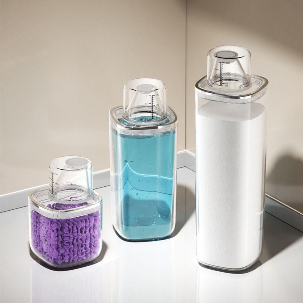 Measuring Cup Laundry Detergent Dispenser Transparent Airtight Cereals Jar with Lid Home 1300ml
Measuring Cup Laundry Detergent Dispenser Transparent Airtight Cereals Jar with Lid Home 1300ml