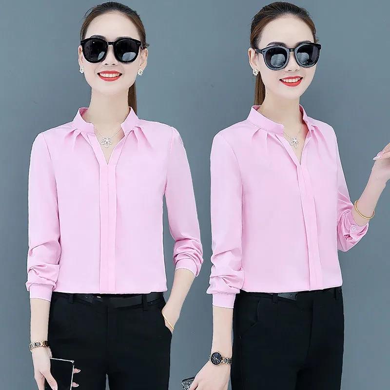 Женская весенне-осенняя однотонная нижняя рубашка с длинными рукавами, повседневная тонкая блузка XS
Женская весенне-осенняя однотонная нижняя рубашка с длинными рукавами, повседневная тонкая блузка XS