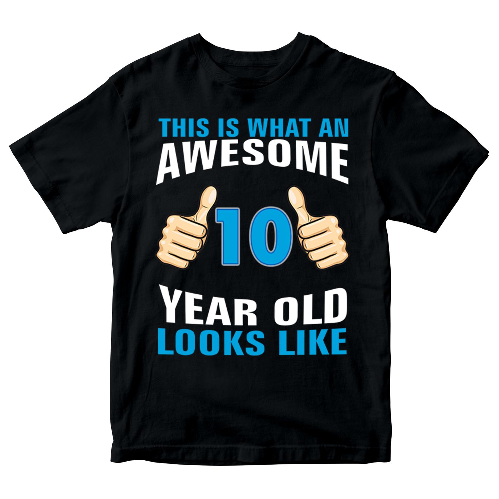 Birthday Gift Kid S 100% Cotton T-shirt Mens Tees Top Awesome 10 Year Old Looks Like Boys Tee XL
Birthday Gift Kid S 100% Cotton T-shirt Mens Tees Top Awesome 10 Year Old Looks Like Boys Tee XL