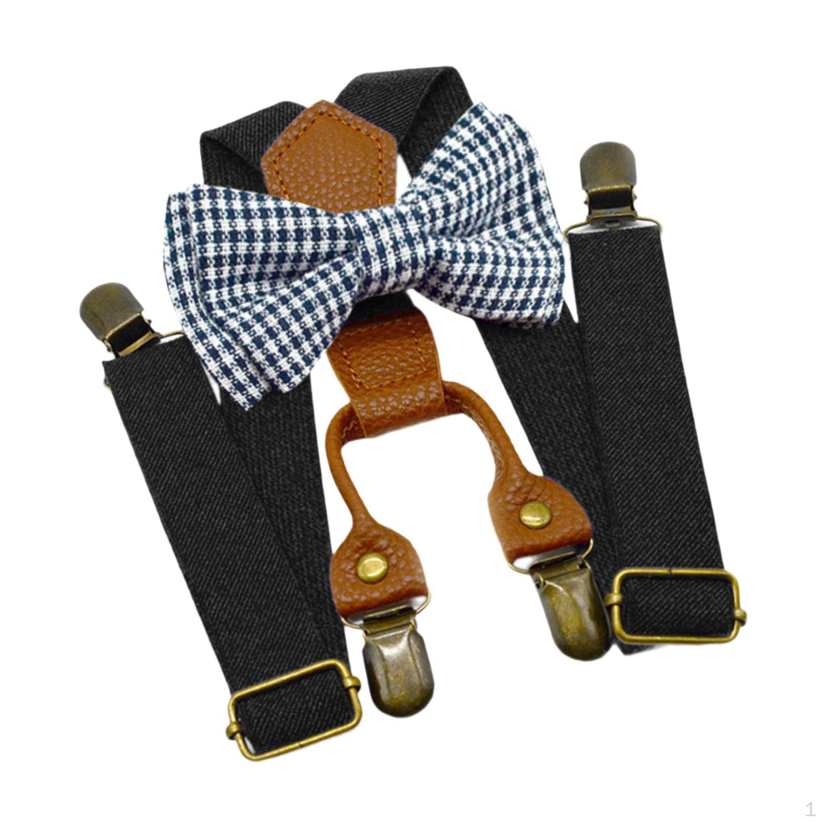 Детская регулируемая подтяжка с бантом для мальчиков и девочек Black
Детская регулируемая подтяжка с бантом для мальчиков и девочек Black