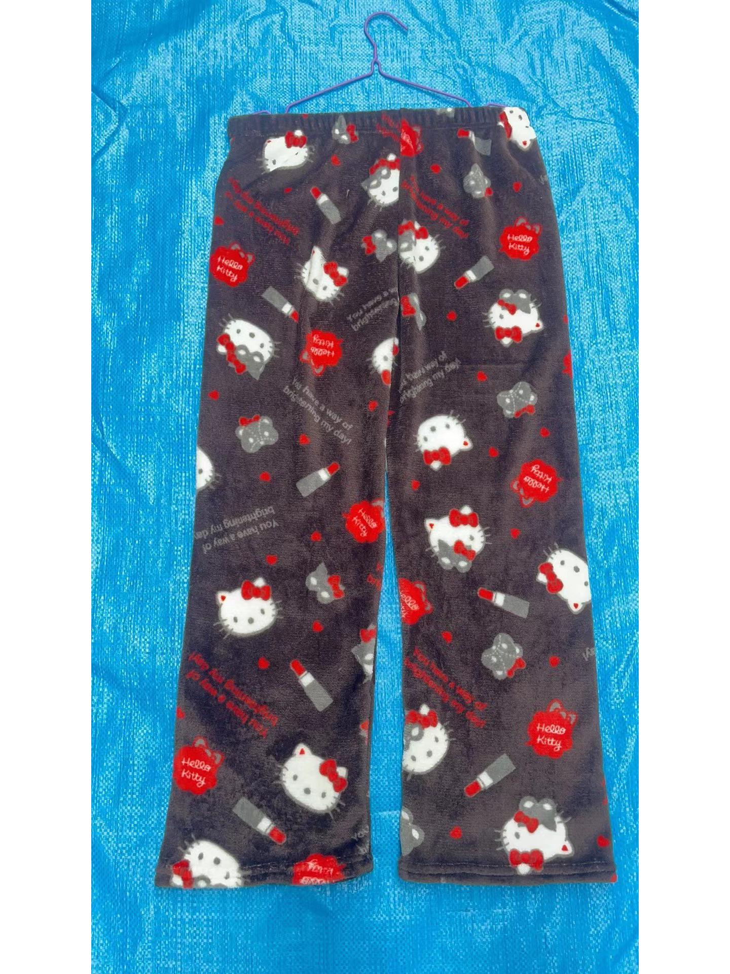 Жіночі флісові піжамні штани з мультяшним котом - Затишна фланель для осені/зими XL
Жіночі флісові піжамні штани з мультяшним котом - Затишна фланель для осені/зими XL