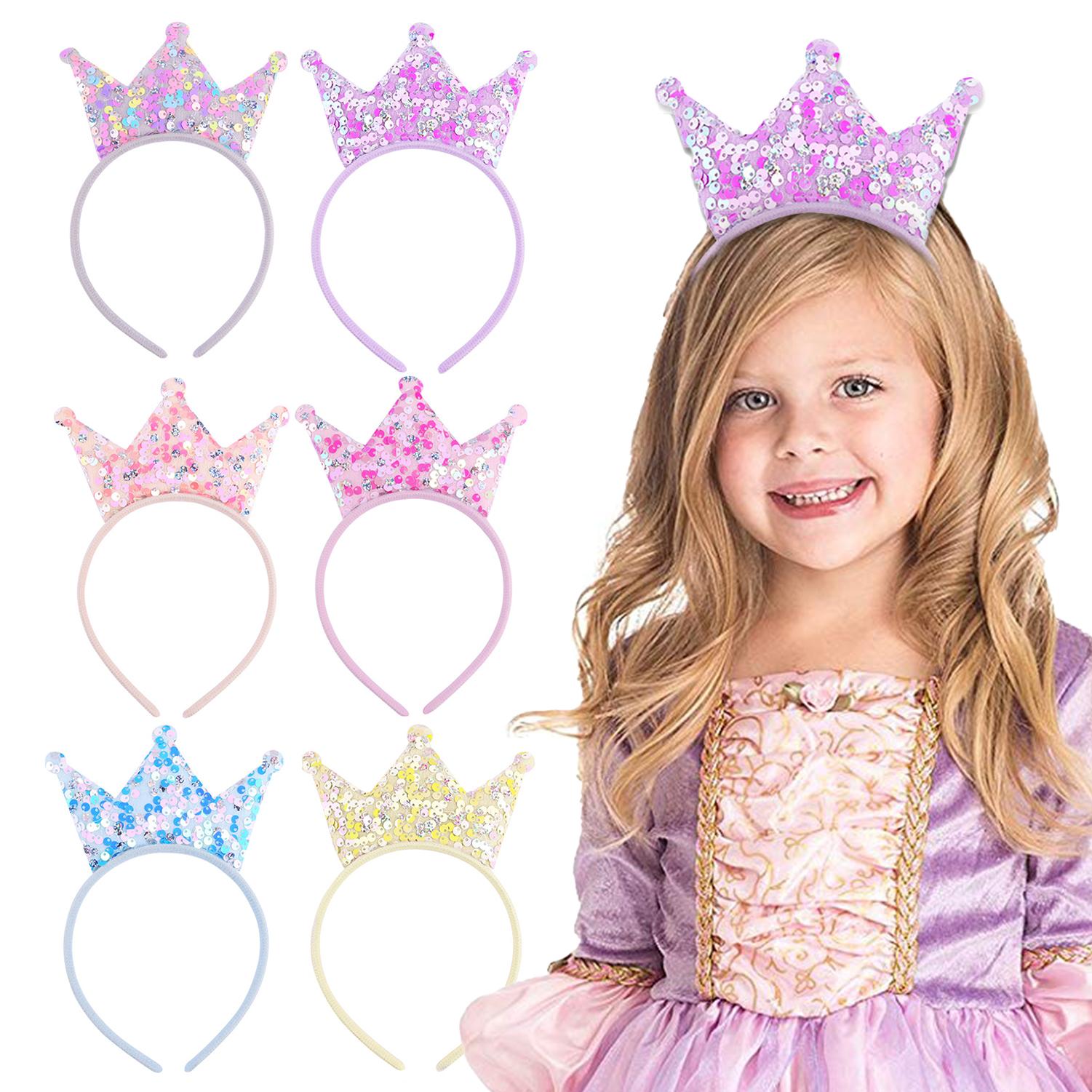 Sequin Crown Glitter Headbands Princess Party Favors Elastic Tiaras for Girls Crowns Little Bling Accessories Women Birthday
Sequin Crown Glitter Headbands Princess Party Favors Elastic Tiaras for Girls Crowns Little Bling Accessories Women Birthday