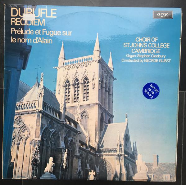 LP Record GEORGE GUEST CAMBRIDGE ST. JOHNS Durufle Requiem ZRG787 ARGO 1975 UK Classical Used
LP Record GEORGE GUEST CAMBRIDGE ST. JOHNS Durufle Requiem ZRG787 ARGO 1975 UK Classical Used