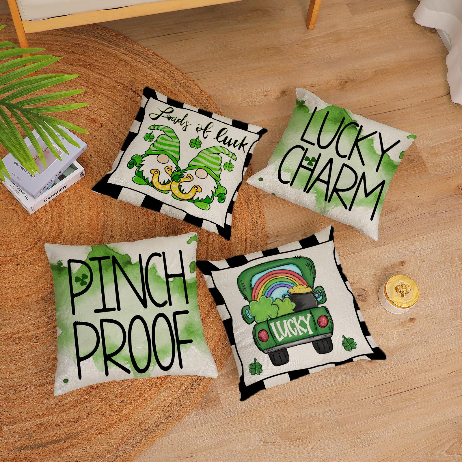 St. Patrick s Day Linen Pillow Cover Home Sofa Bedroom Pillow Cushion Cover 45 * 45Cm without pillow core
St. Patrick s Day Linen Pillow Cover Home Sofa Bedroom Pillow Cushion Cover 45 * 45Cm without pillow core