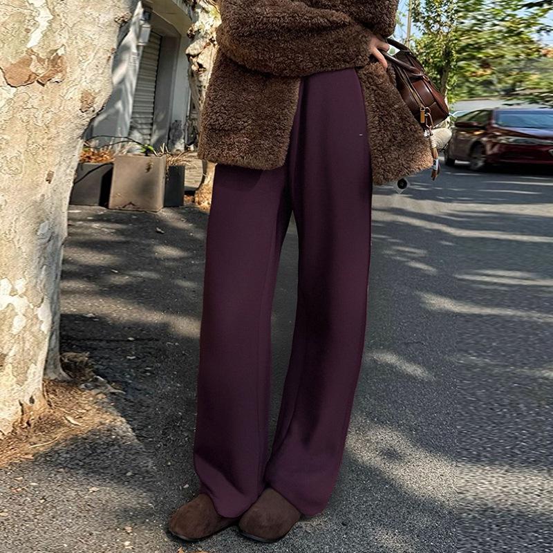 Women s 2025 Autumn/Winter Elastic Waist Plush Straight Leg Wide Leg Casual Pants XX-Large фіолетовий
Women s 2025 Autumn/Winter Elastic Waist Plush Straight Leg Wide Leg Casual Pants XX-Large фіолетовий