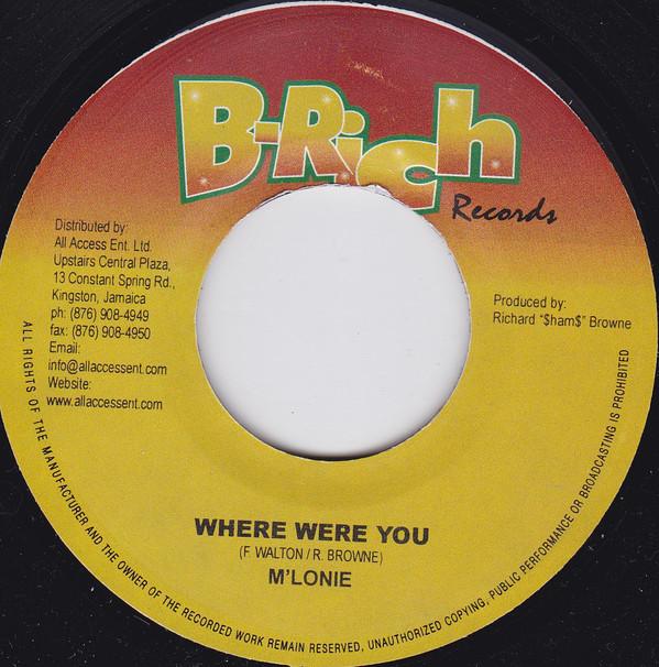 7inch Record M LONIE / SHAYAM - Where Were You / All For You NONE B-Rich Records Jamaica Reggae, Ska & Dub Used
7inch Record M LONIE / SHAYAM - Where Were You / All For You NONE B-Rich Records Jamaica Reggae, Ska & Dub Used