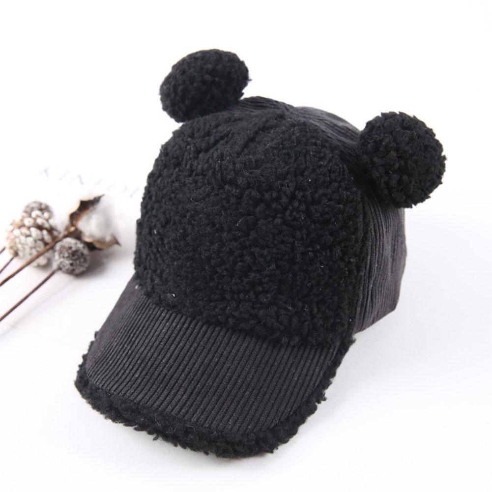 Autumn Winter Corduroy Double Ball Baseball Cap Lamb Wool Ball Cap for Boys and Girls black 52-54CM#1
Autumn Winter Corduroy Double Ball Baseball Cap Lamb Wool Ball Cap for Boys and Girls black 52-54CM#1