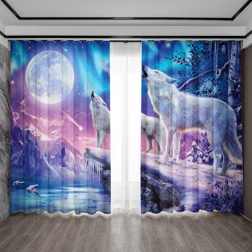 2 шт. Шторы для украшения дома с изображением волка и карманными шторами на штанге, кухня, кофейня, гостиная, балкон, сад 75x166cm&Without mount
2 шт. Шторы для украшения дома с изображением волка и карманными шторами на штанге, кухня, кофейня, гостиная, балкон, сад 75x166cm&Without mount