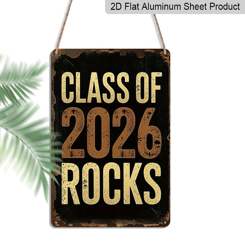 2D Flat, 1pc Vintage Class of 2026 Rocks Aluminium Sign - 8 x12 Rustic Graduation Decor, Metal Wall Art, Ideal for 2026 Graduation Gifts & Party 20*30cm
2D Flat, 1pc Vintage Class of 2026 Rocks Aluminium Sign - 8 x12 Rustic Graduation Decor, Metal Wall Art, Ideal for 2026 Graduation Gifts & Party 20*30cm