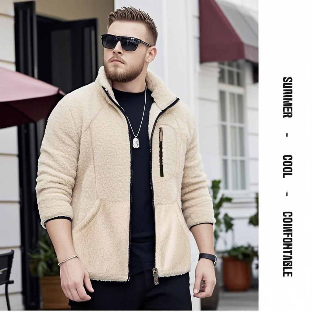 Men s Plus Size Stand Collar Fleece Cardigan Jacket 6XL
Men s Plus Size Stand Collar Fleece Cardigan Jacket 6XL