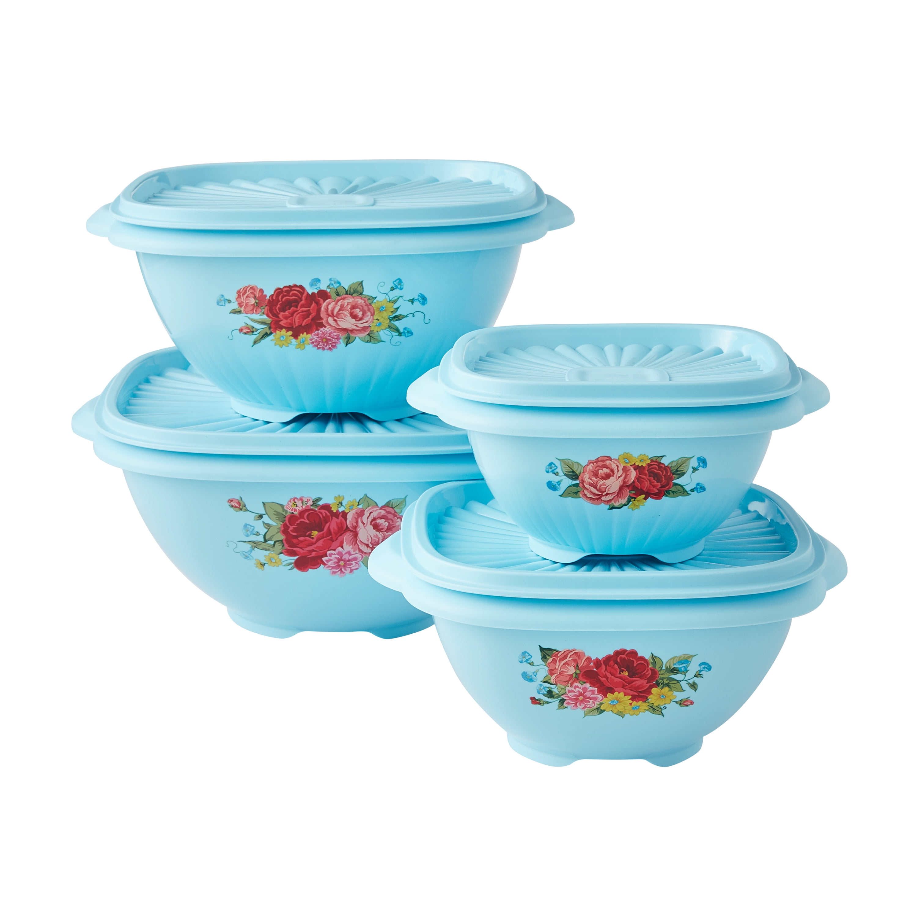 8 Piece Bowl Set, Sweet Romance, Set includes 2.5c, 4.5c, 8c, and 11 cup bowls with lids,Teal United States
8 Piece Bowl Set, Sweet Romance, Set includes 2.5c, 4.5c, 8c, and 11 cup bowls with lids,Teal United States