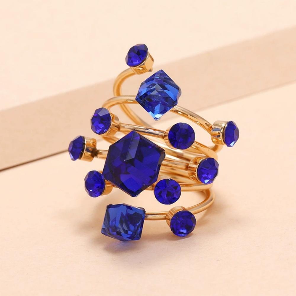 New Multi-color Geometric Cube Zircon Multi-layer Spring Ring Trendy Versatile Exaggerated Personalized Jewelry Gift resizable синій
New Multi-color Geometric Cube Zircon Multi-layer Spring Ring Trendy Versatile Exaggerated Personalized Jewelry Gift resizable синій