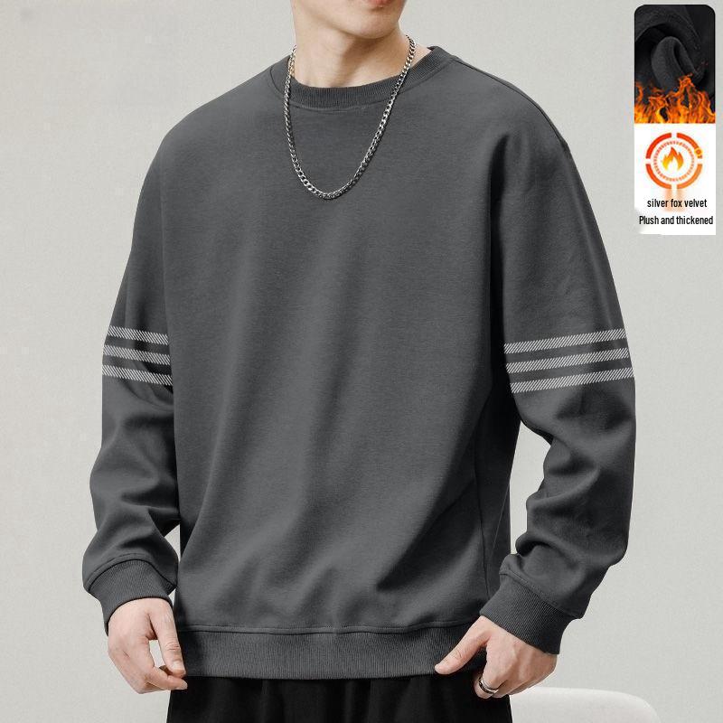 Men s Winter Casual Velvet Hoodie - Black, White, Gray, Round Neck, Long Sleeve Pullover Sportswear Jacket L (100-115 Jin)
Men s Winter Casual Velvet Hoodie - Black, White, Gray, Round Neck, Long Sleeve Pullover Sportswear Jacket L (100-115 Jin)