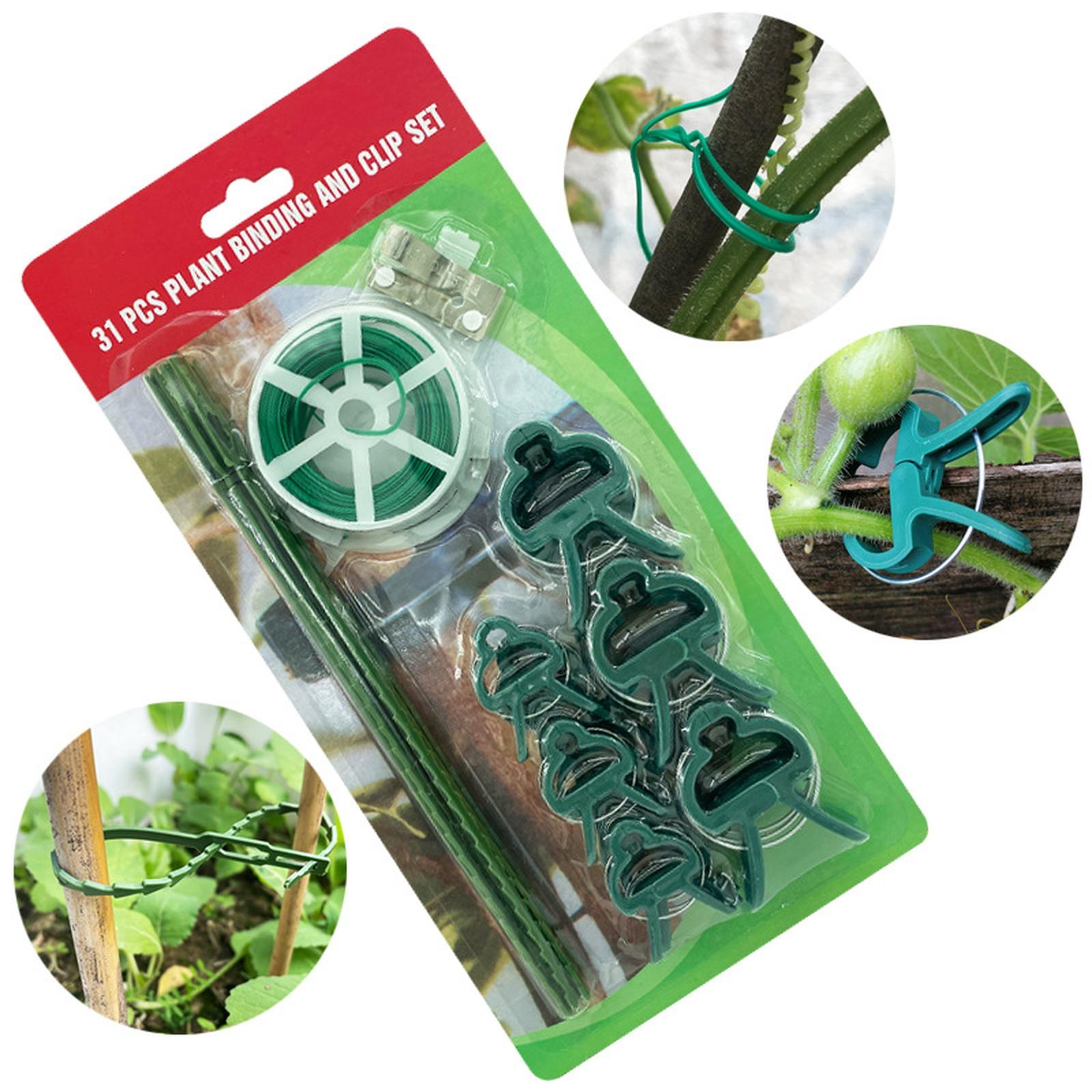 31 Piece Garden Plant Support Clip Set with Plant Ties and Adjustable Fasteners for Securing Climbing Plants Vines and Tomato Plants in Garden one size зелёный
31 Piece Garden Plant Support Clip Set with Plant Ties and Adjustable Fasteners for Securing Climbing Plants Vines and Tomato Plants in Garden one size зелёный