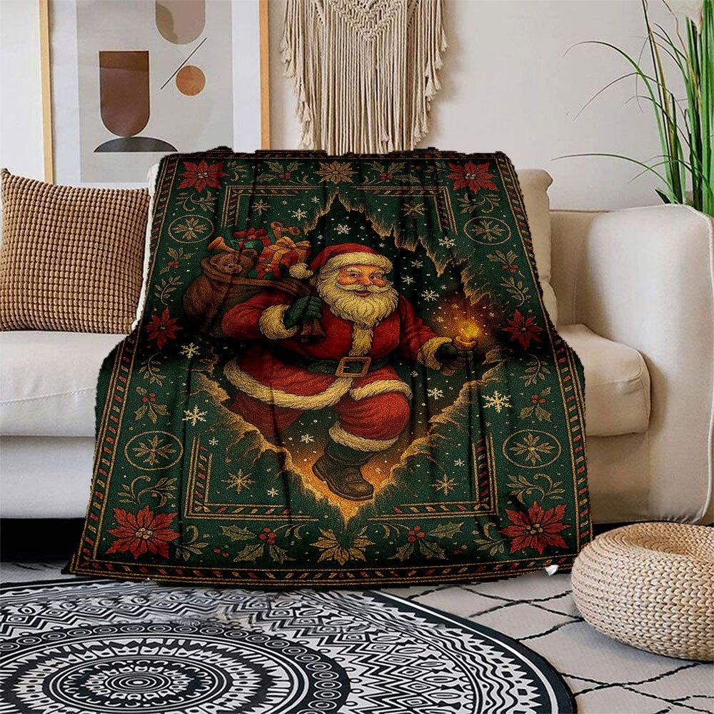 Christmas Santa Claus Rug Holiday Home Decorative Area Rugs Floor CarpetBlanket Flannel Throw Blanket for Sofa, Bed, Travel, Camping, Office 150x180cm
Christmas Santa Claus Rug Holiday Home Decorative Area Rugs Floor CarpetBlanket Flannel Throw Blanket for Sofa, Bed, Travel, Camping, Office 150x180cm