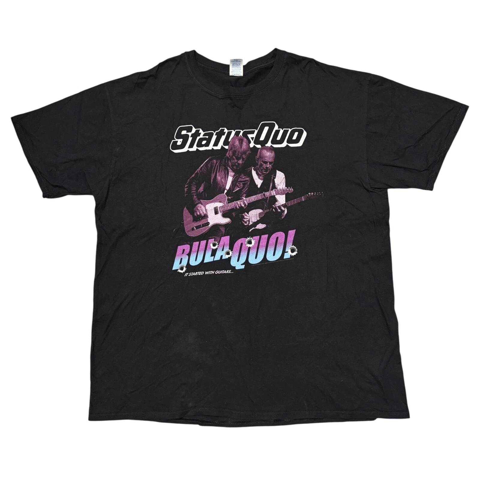 Status Quo Shirt 2XL Black Tour Concert Rock Band Tee Bon Jovi Slade Aerosmith 3XL
Status Quo Shirt 2XL Black Tour Concert Rock Band Tee Bon Jovi Slade Aerosmith 3XL