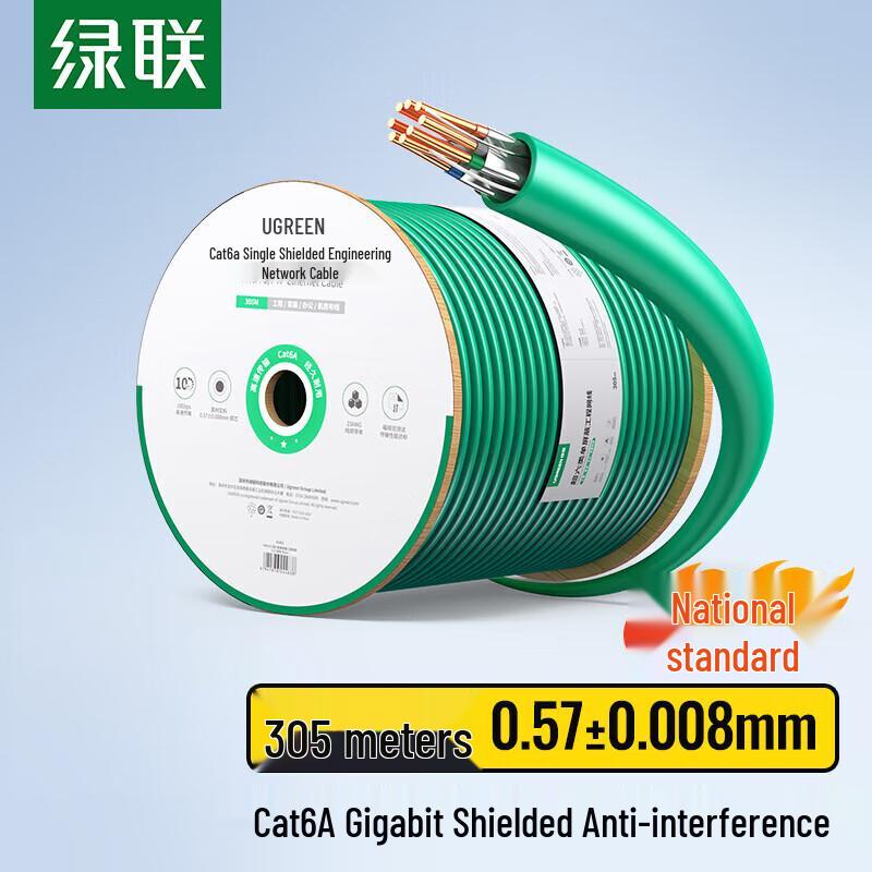 UGREEN CAT6A Double Shielded Ethernet Cable
UGREEN CAT6A Double Shielded Ethernet Cable