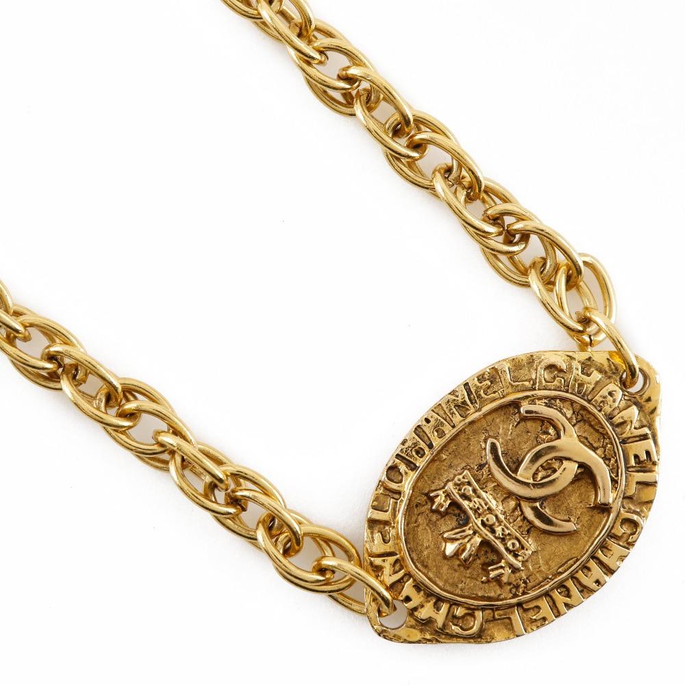CHANEL COCO Mark Necklace Plated Gold 61g Women Used
CHANEL COCO Mark Necklace Plated Gold 61g Women Used