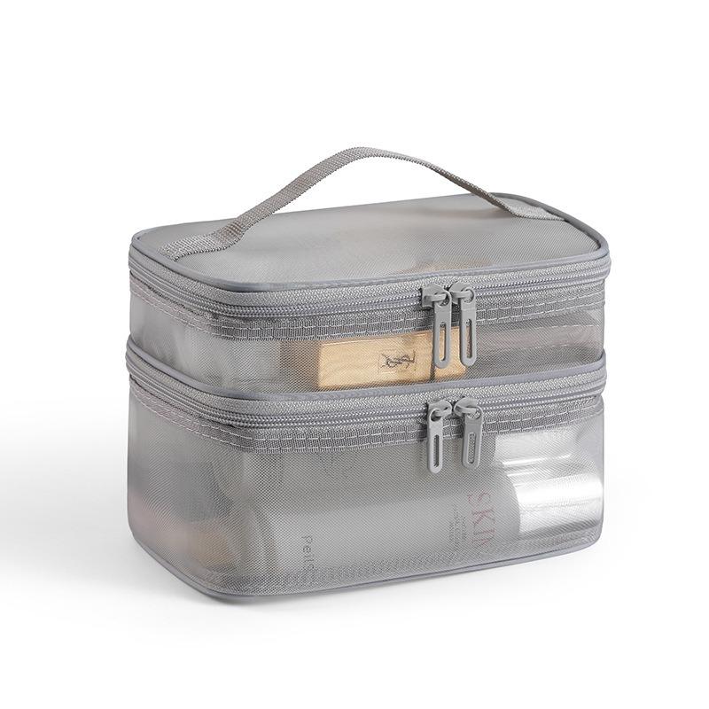 Double Layer Mesh Handheld Makeup Wash Bag Women s Multi Functional Portable New Large Capacity Storage Bag Cosmetics Kit Bag сірий колір
Double Layer Mesh Handheld Makeup Wash Bag Women s Multi Functional Portable New Large Capacity Storage Bag Cosmetics Kit Bag сірий колір