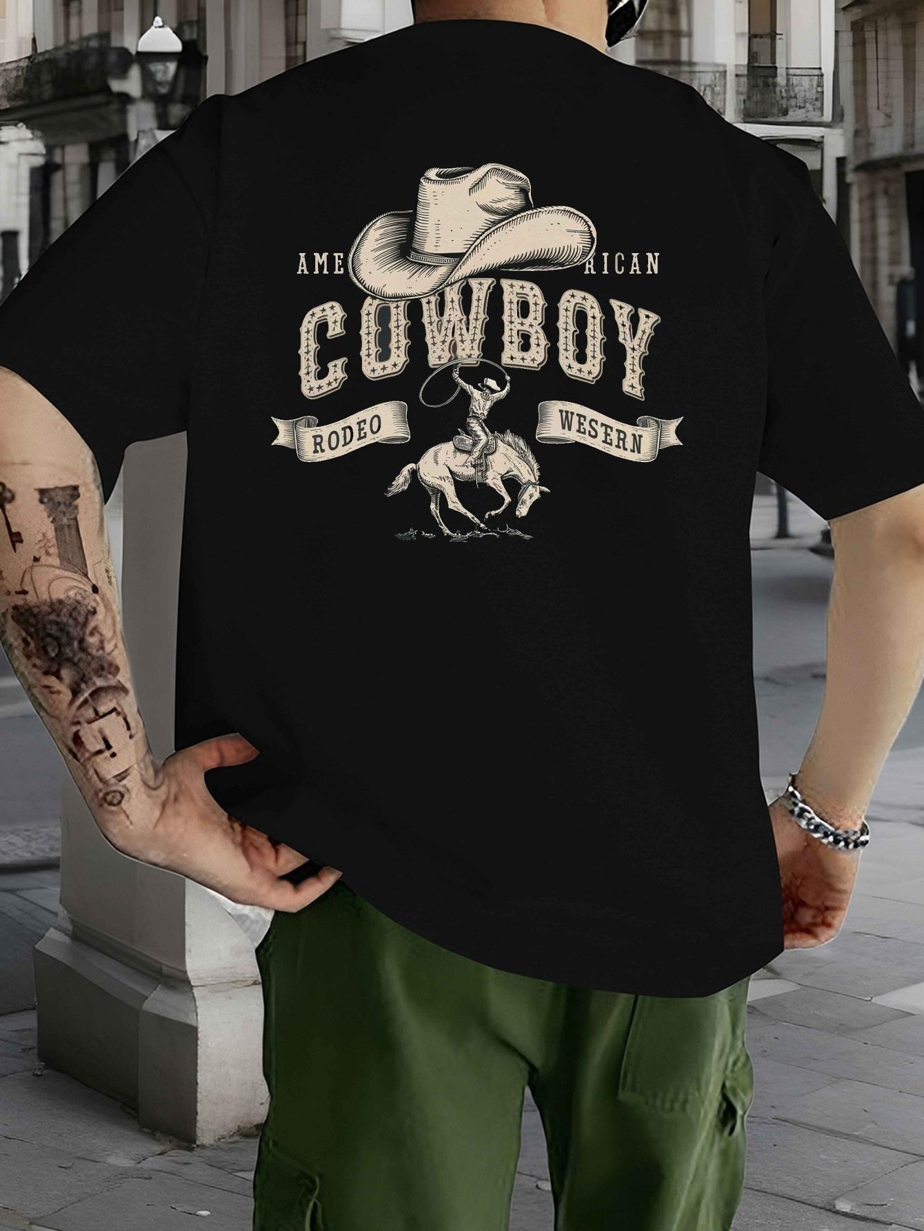 American Cowboy Graphic T-shirt - I m a Cowboy Design with Cowboy Hat & Deer XL
American Cowboy Graphic T-shirt - I m a Cowboy Design with Cowboy Hat & Deer XL