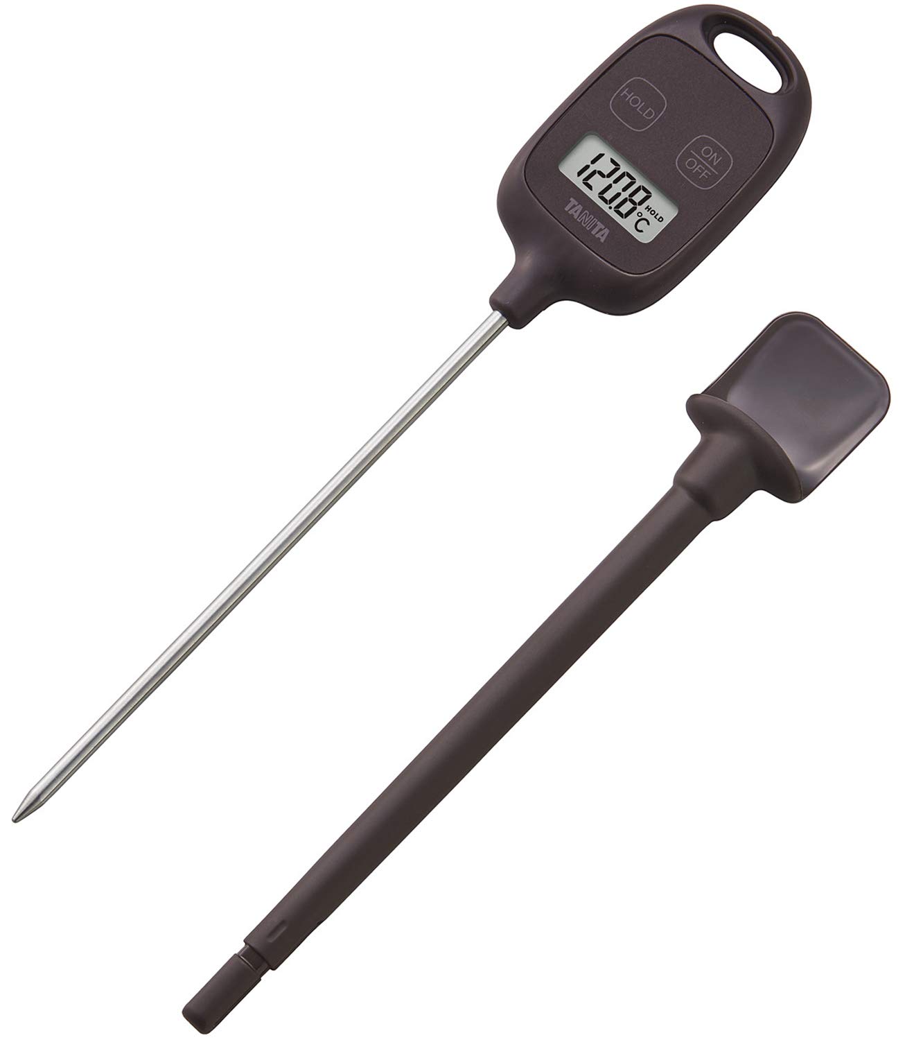 Tanita Thermometer Cooking IPX2 Splashproof degrees Brown BR Stick Thermometer with Magnet -50~250 TT-583
Tanita Thermometer Cooking IPX2 Splashproof degrees Brown BR Stick Thermometer with Magnet -50~250 TT-583