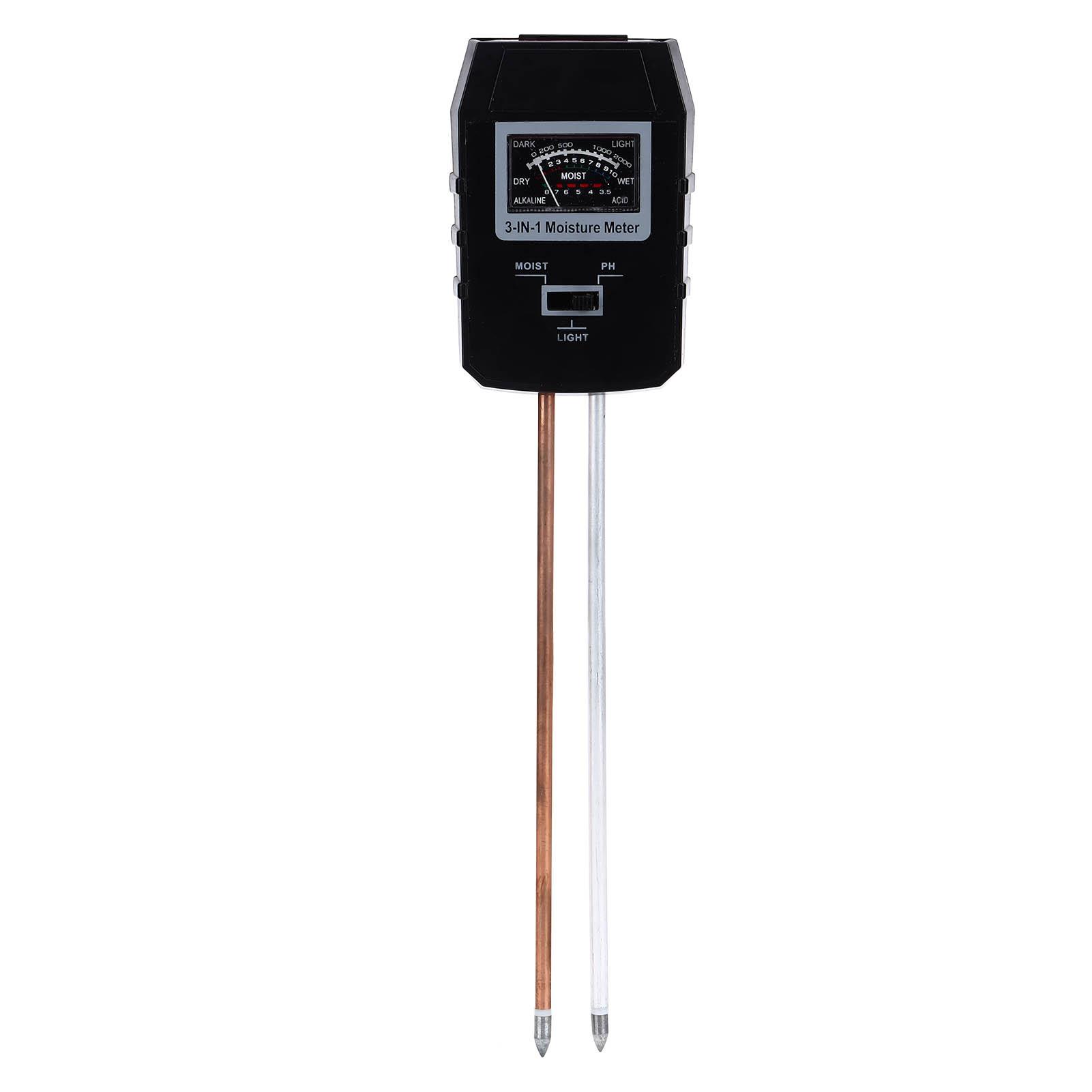 Soil Meter 3 in 1 Simple PH Moisture Plants Illumination Water Tester for Indoor Outdoor RZ97
Soil Meter 3 in 1 Simple PH Moisture Plants Illumination Water Tester for Indoor Outdoor RZ97