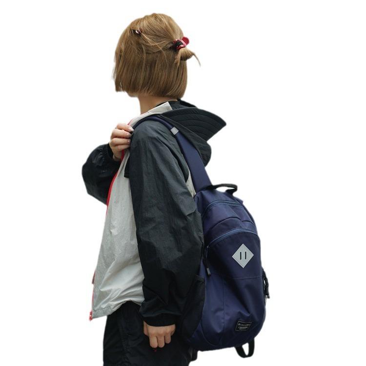 Повседневный, Простой, Большой Вместимости, Рюкзак, Светоотражающий Рюкзак Свиной Нос