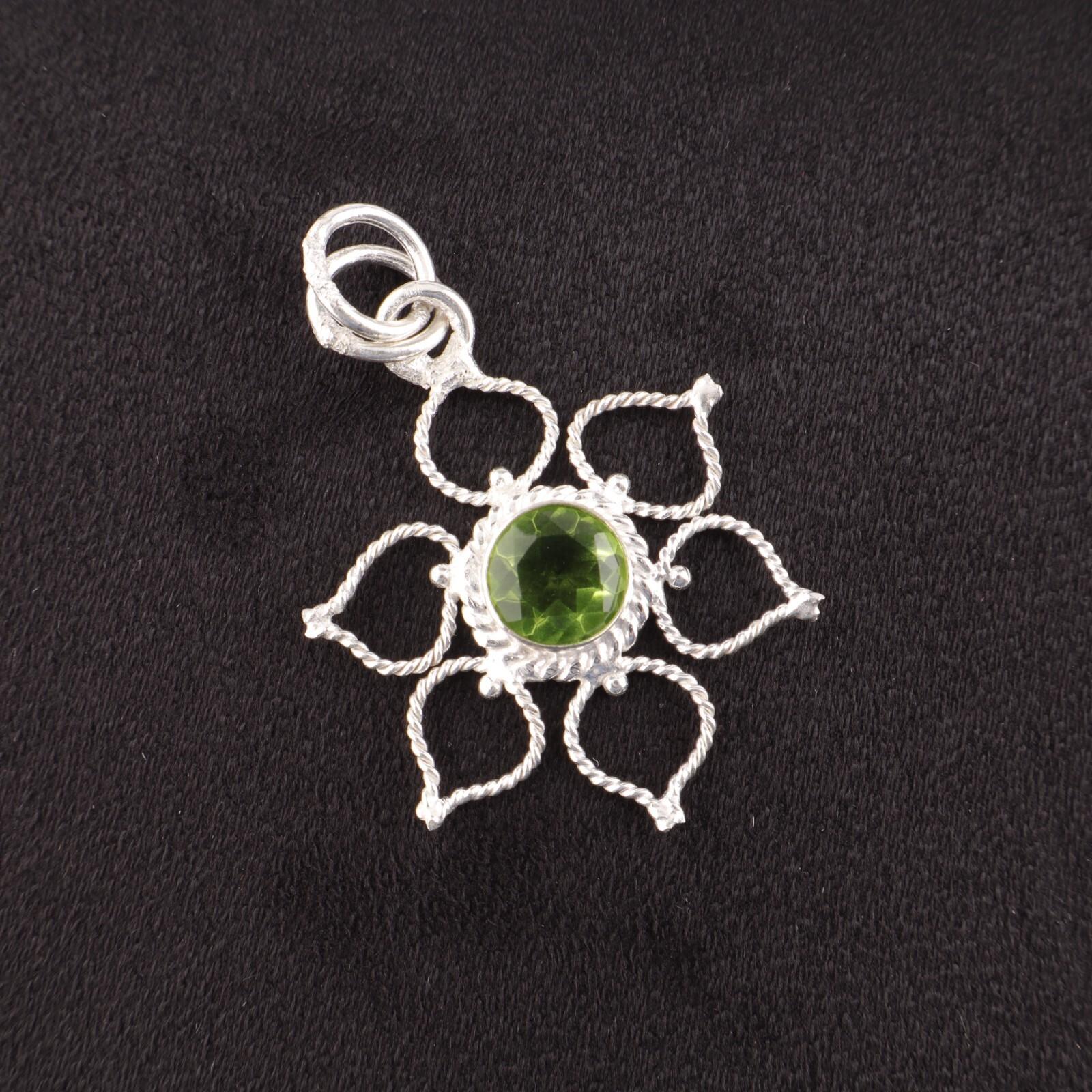 Round Peridot Stone 925 Silver Trendy Artisan August Birth Wedding Boho Pendant PP-18-1
Round Peridot Stone 925 Silver Trendy Artisan August Birth Wedding Boho Pendant PP-18-1